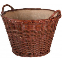 Корзина для дров круглая с ручками 60x40 см 122637