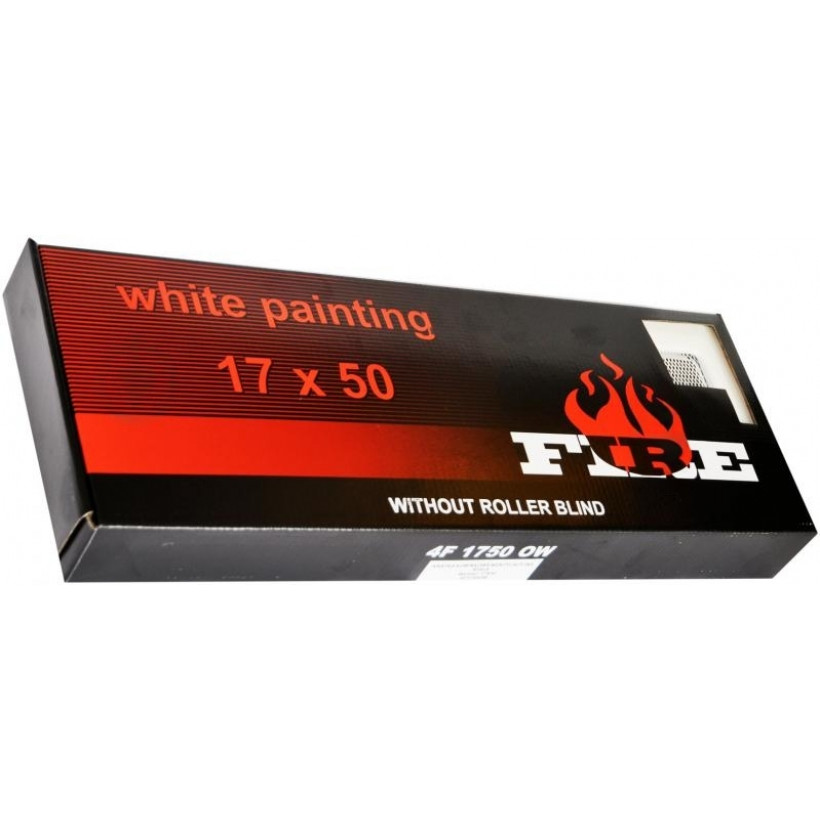 Решітка камінна 4FIRE 17х50 біла