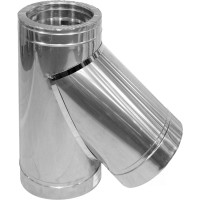Трійник термо 0,5 мм нерж/нерж Ф120/180 мм 45° Versia-Lux