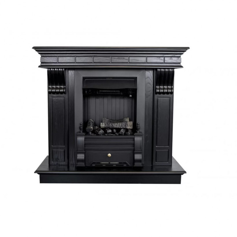 Каминокомплект ASTRA FLAME Гермес Black + Прометей