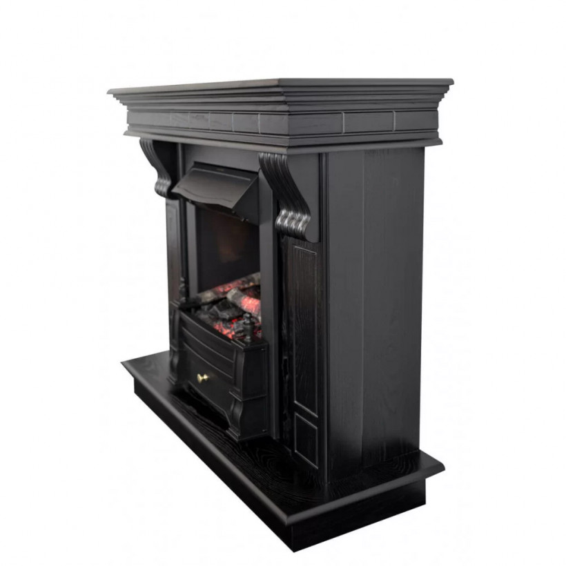 Каминокомплект ASTRA FLAME Гермес Black + Прометей