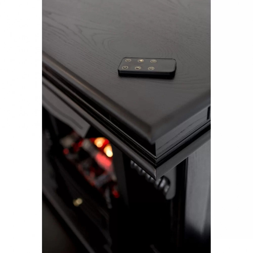 Каминокомплект ASTRA FLAME Гермес Black + Прометей