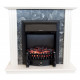 Каминокомплект ASTRA FLAME Делавер black + HORTON BLACK