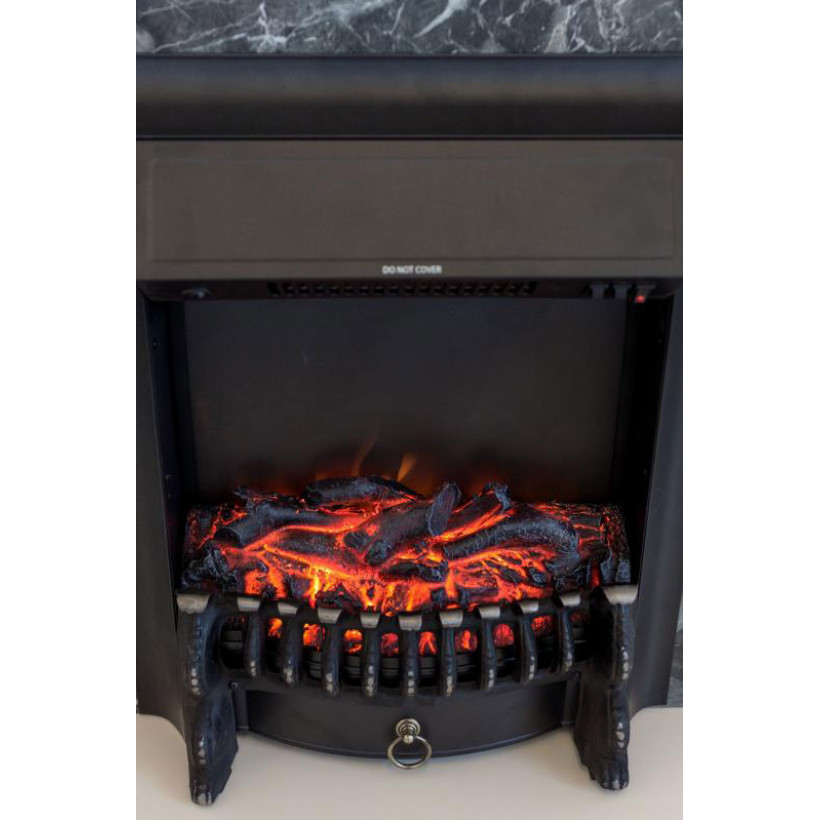 Каминокомплект ASTRA FLAME Делавер black + HORTON BLACK
