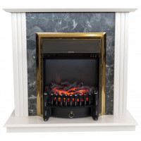 Каминокомплект ASTRA FLAME Делавер black + HORTON BRASS