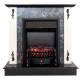 Каминокомплект ASTRA FLAME Иллинойс black + HORTON BLACK