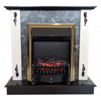 Камінокомплект ASTRA FLAME Іллінойс black + HORTON BRASS