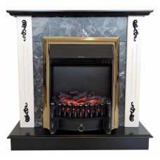 Каминокомплект ASTRA FLAME Иллинойс black + HORTON BRASS
