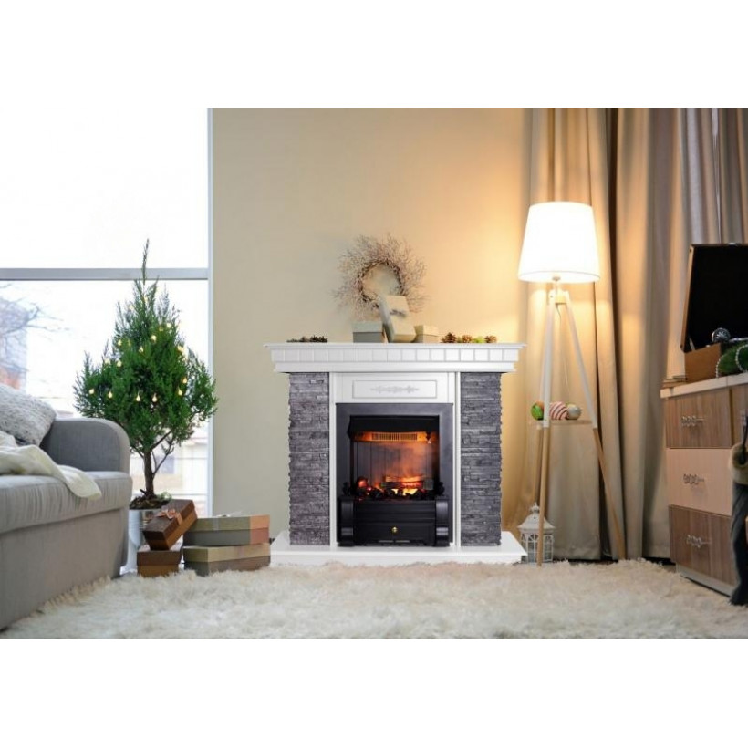 Каминокомплект ASTRA FLAME Манітоба Grey + Прометей