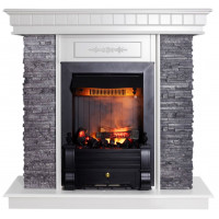Каминокомплект ASTRA FLAME Манітоба Grey + Прометей
