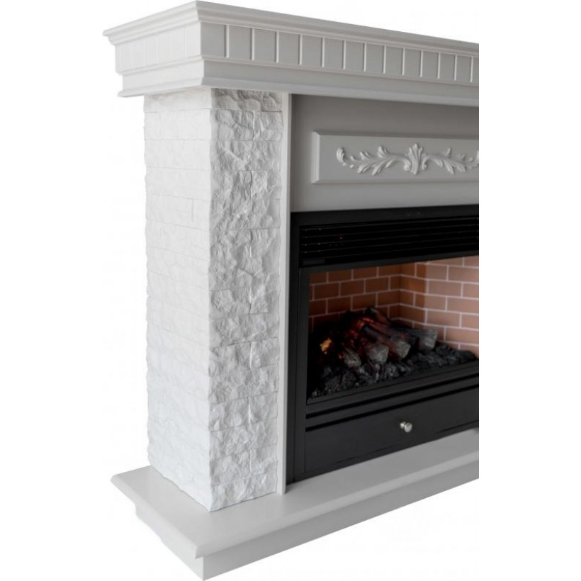 Камінокомплект ASTRA FLAME Нук White + Гефест