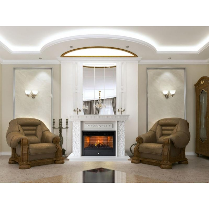 Камінокомплект ASTRA FLAME Нук White + Гефест
