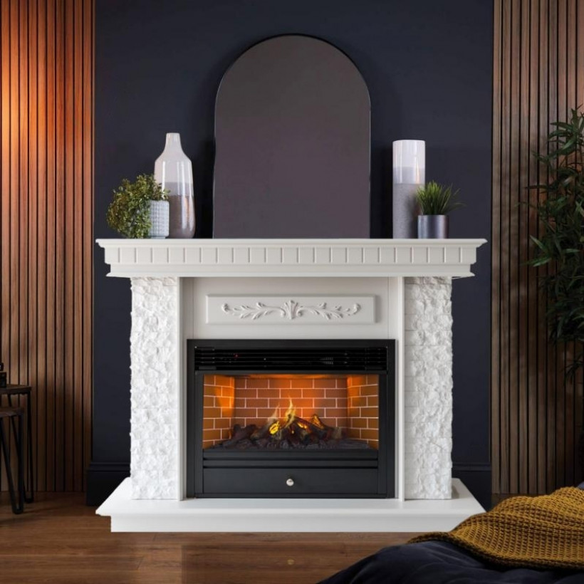 Камінокомплект ASTRA FLAME Нук White + Гефест