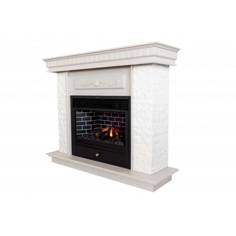 Каминокомплект ASTRA FLAME Нук White + Плутон