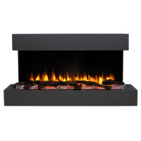 Каминокомплект ASTRA FLAME Нью-Йорк металлик