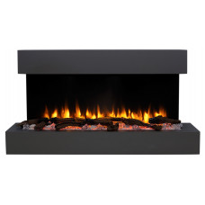Каминокомплект ASTRA FLAME Нью-Йорк металлик