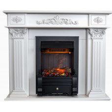 Каминокомплект ASTRA FLAME Сатурн White + Прометей