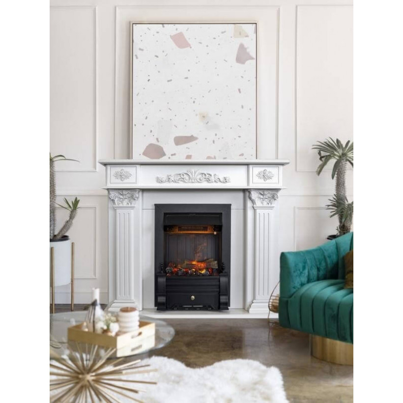 Каминокомплект ASTRA FLAME Сатурн White + Прометей