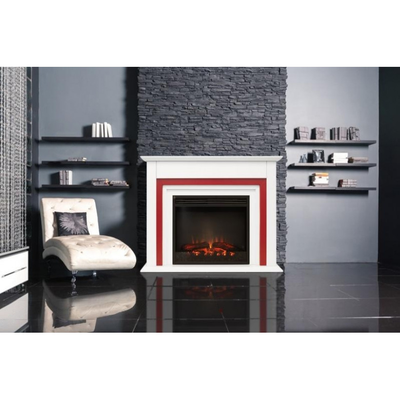 Каминокомплект ASTRA FLAME Техас красный комбинированный