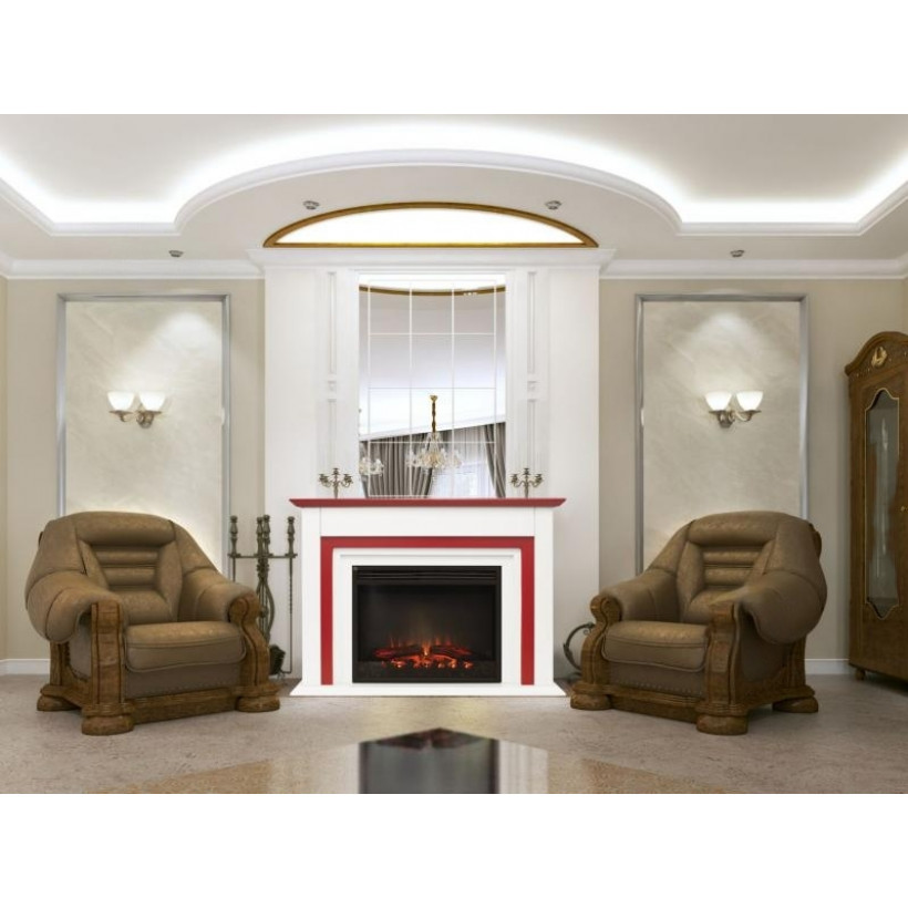 Каминокомплект ASTRA FLAME Техас красный