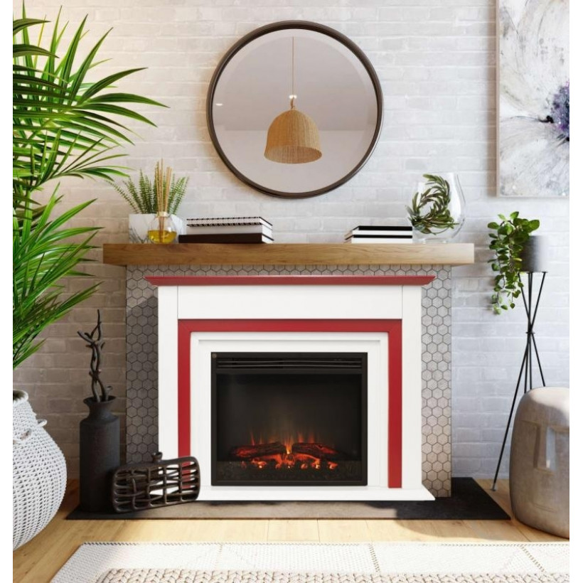 Каминокомплект ASTRA FLAME Техас красный