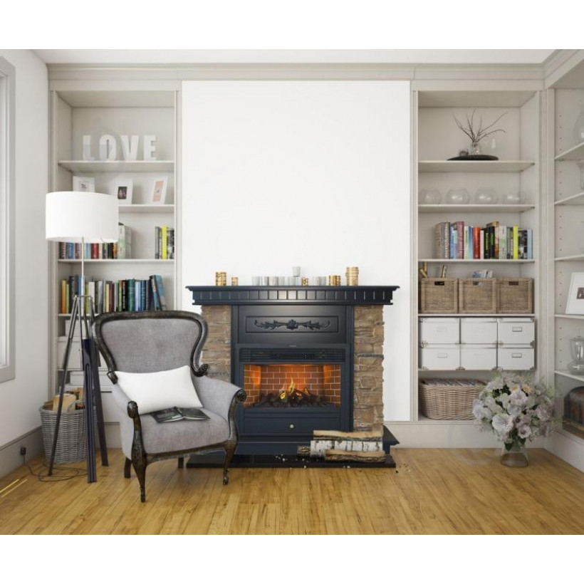 Каминокомплект ASTRA FLAME Юта Brown + Гефест