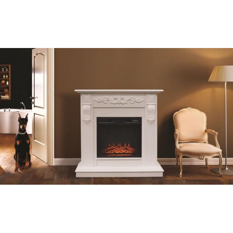 Каминокомплект RealFlame Dominica WT + Junior