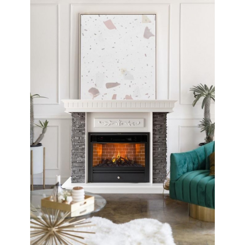 Каминокомплект ASTRA FLAME Манитоба Grey + Гефест
