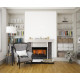 Каминокомплект ASTRA FLAME Манитоба Grey + Гефест