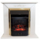 Каминокомплект ASTRA FLAME Мичиган + Inver Brass