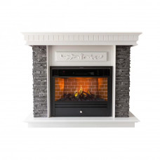 Каминокомплект ASTRA FLAME Манитоба Grey + Гефест