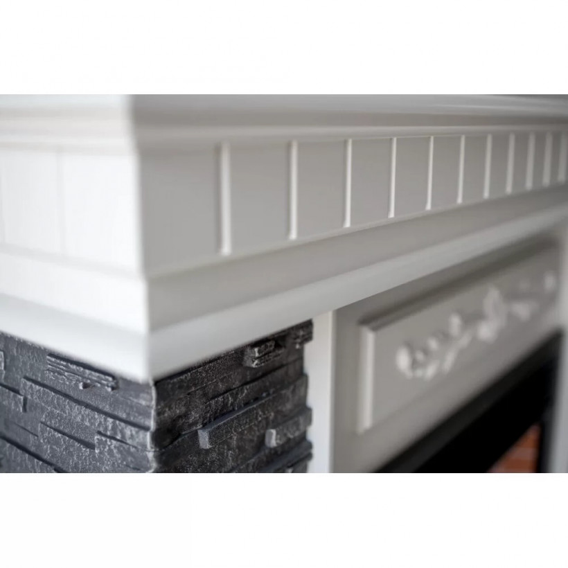 Каминокомплект ASTRA FLAME Манитоба Grey + Гефест