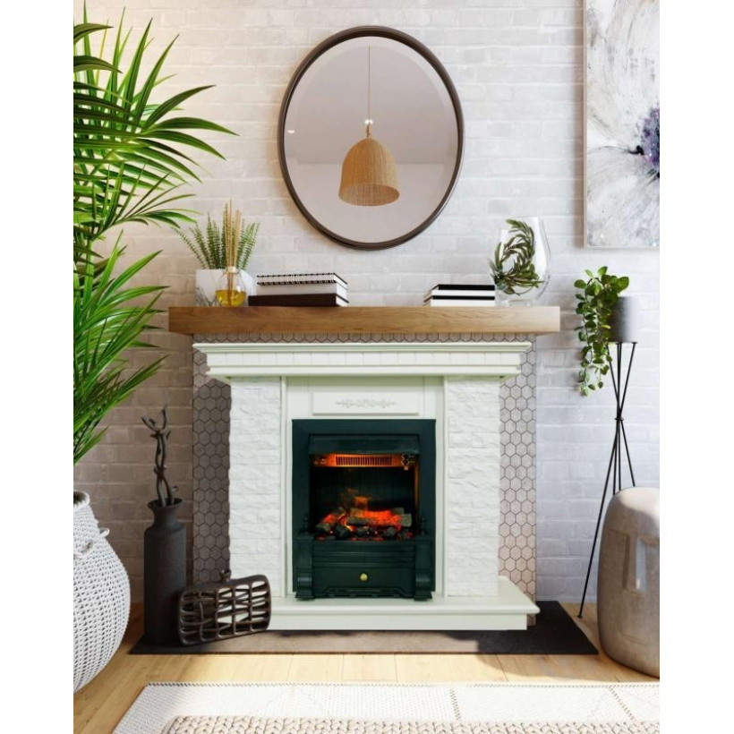 Каминокомплект ASTRA FLAME Нук White + Прометей