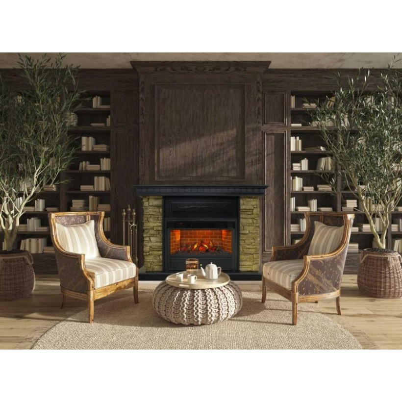 Каминокомплект ASTRA FLAME Юта Bronze + Гефест