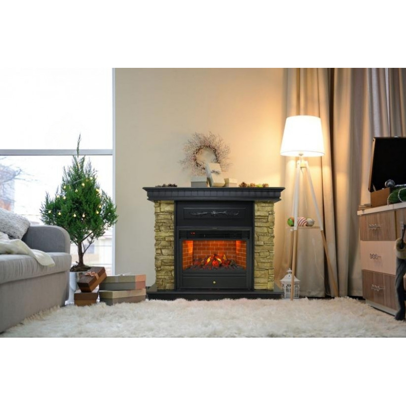 Каминокомплект ASTRA FLAME Юта Bronze + Гефест