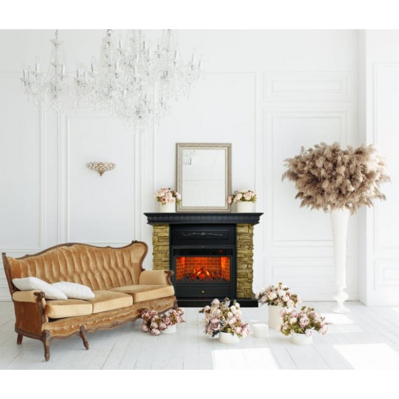 Каминокомплект ASTRA FLAME Юта Bronze + Гефест