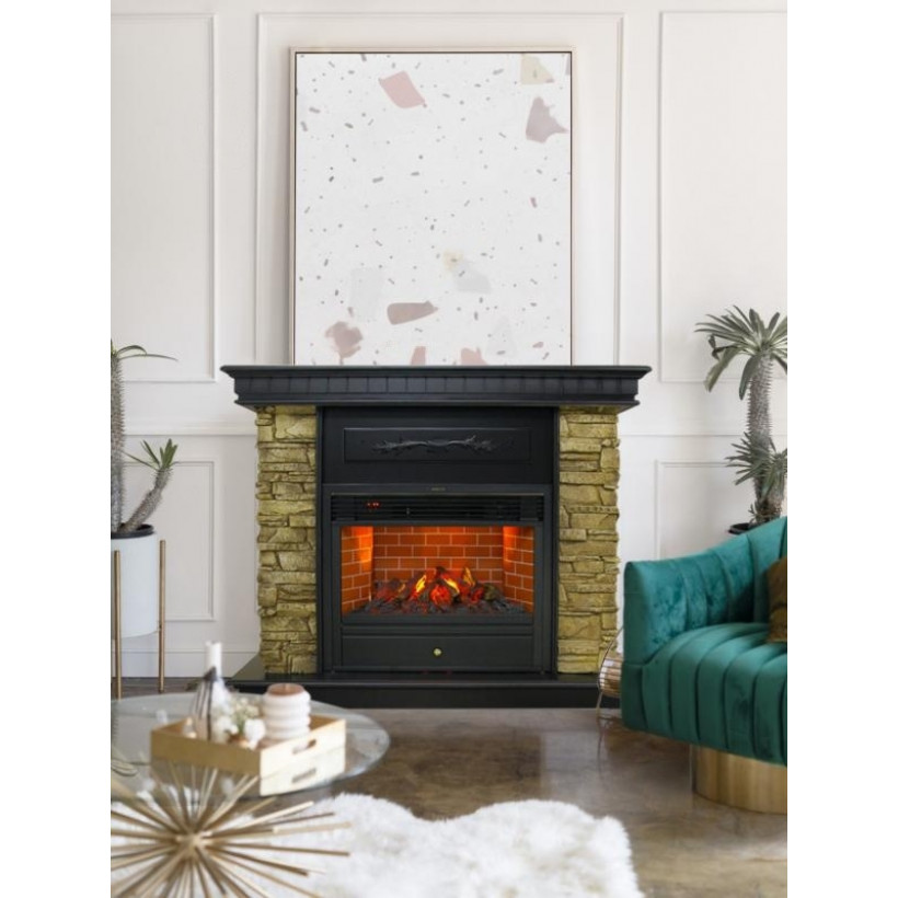 Каминокомплект ASTRA FLAME Юта Bronze + Гефест