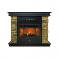 Каминокомплект ASTRA FLAME Юта Bronze + Гефест