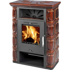 Камінна піч THORMA Borgholm black ceramik Top brown