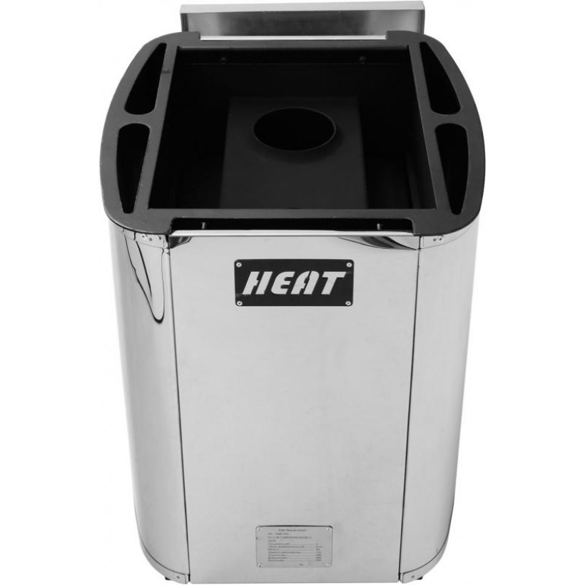 Піч-кам'янка Версия Люкс Heat 15 з виносом нержавіюча сталь