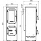 Піч-камін Wamsler Colorado чорний/бежевий (W20001094130)