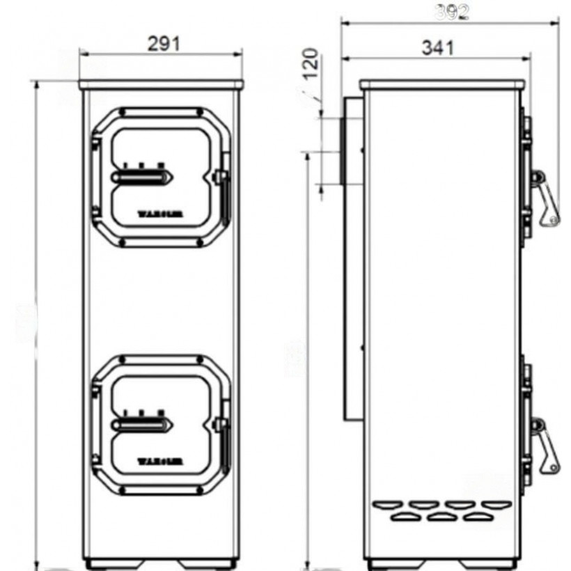Піч-камін Wamsler Denver чорний (W20001094000)