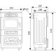 Піч-камін Wamsler Kamino 8 Nostalgy чорний (W40122221090)