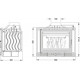 Топка для каміна Uniflam 700 Eco з шибером (601-675)
