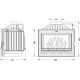 Топка для каміна Uniflam 700 Option Eco з шибером (601-775)