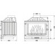 Топка для каміна Uniflam 700 Selenic Eco з шибером і DP (607-725)