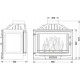 Топка для каміна Uniflam 700 Selenic тристороння (601-734)