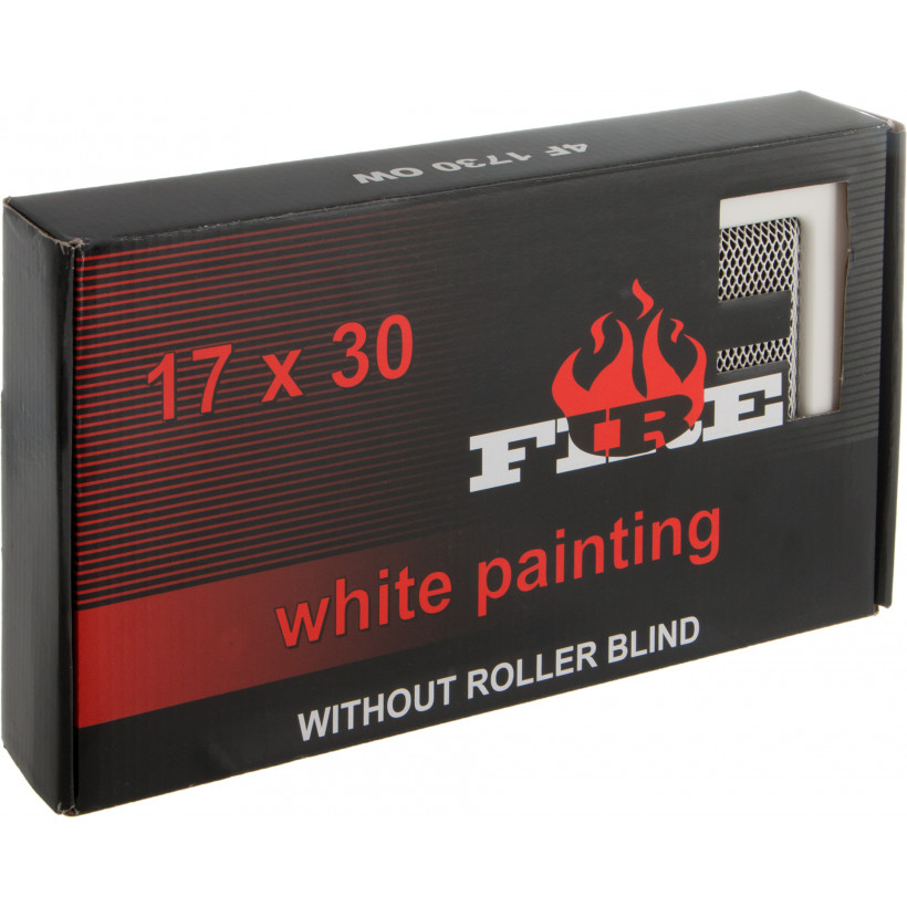 Решітка камінна 4FIRE 17х30 біла
