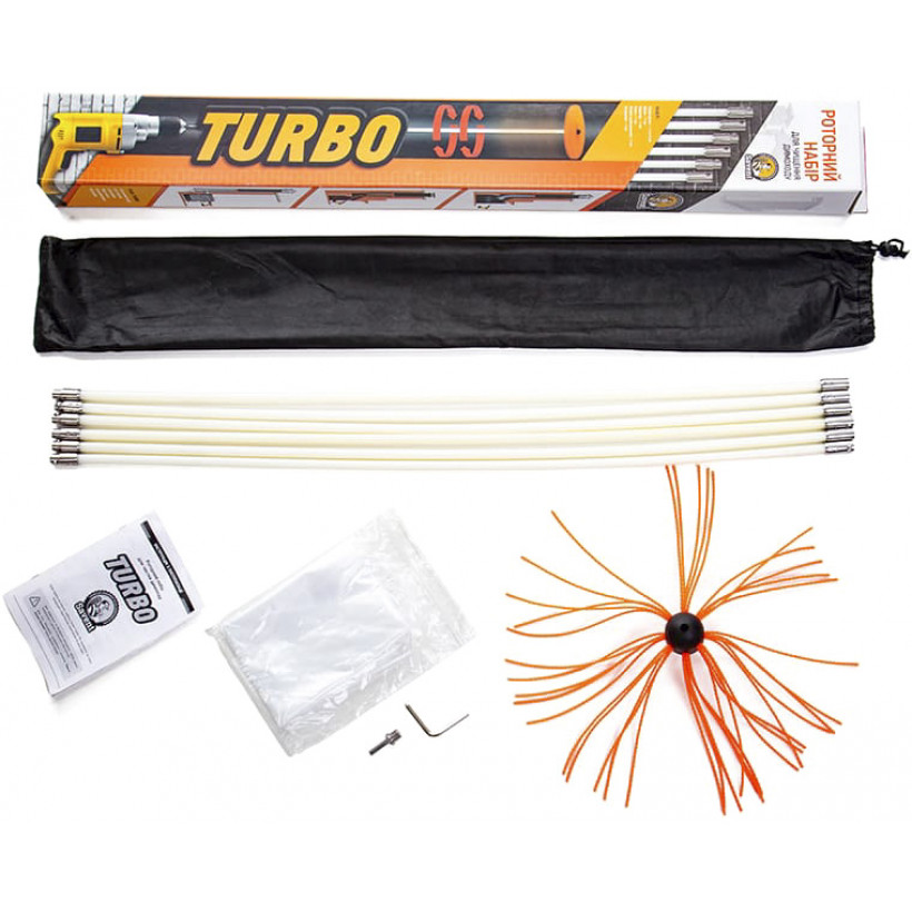 Набір роторний для чищення димоходів TURBO Savent